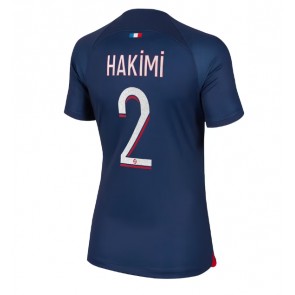 Paris Saint-Germain Achraf Hakimi #2 Dámské Domácí Dres 2023-24 Krátký Rukáv